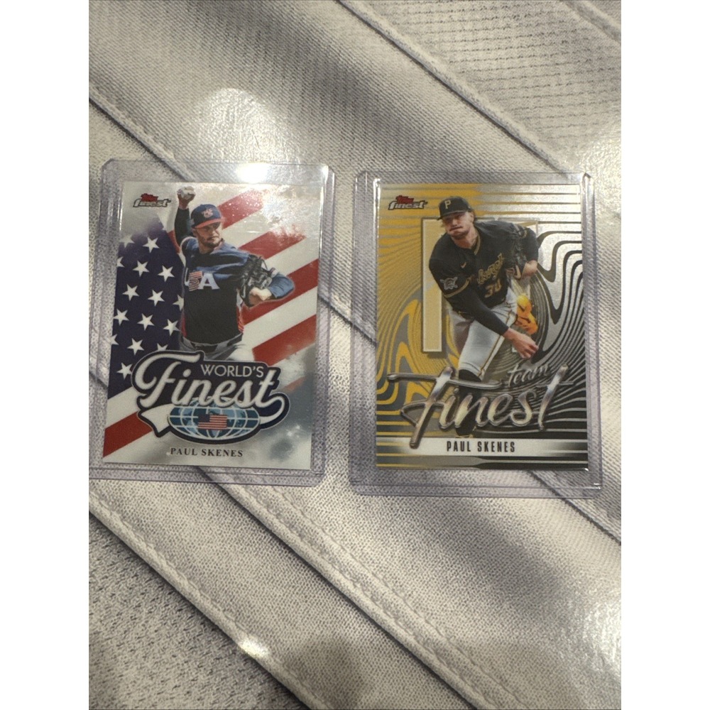 2026 Topps Finest World's Finest Paul Skenes #WF-2 USA WBC Insert Baseball Card